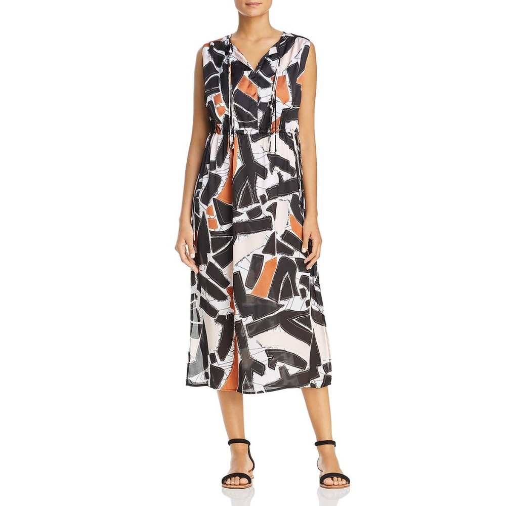 Kenneth Cole Printed Midi  dress